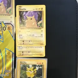 Nintendo Pokemon TCG pikachu lot, cracked 35/108, and many more great cards!!! - Image 3