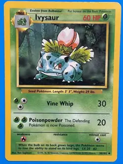 Ivysaur - 30/102 - Pokemon Base Set Unlimited Card WOTC LP - Image 1