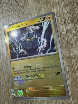 Thundurus 033/086 Masterball Black Bolt English Pokemon TCG NM - Image 2