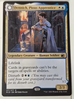 Dennick, Pious Apprentice - Innistrad: M. H. - Magic the Gathering MTG Nice! - Image 1