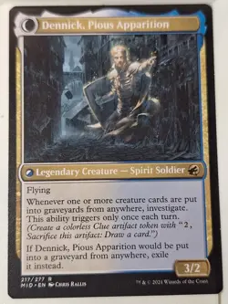 Dennick, Pious Apprentice - Innistrad: M. H. - Magic the Gathering MTG Nice! - Image 2