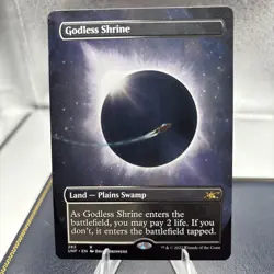 Godless Shrine (Borderless) 282 Unfinity Normal NM. - Magic The Gathering - Image 1