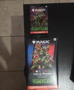 Magic The Gathering Teenage Mutant Ninja Turtles Commander Deck and Play Booster - Image 1