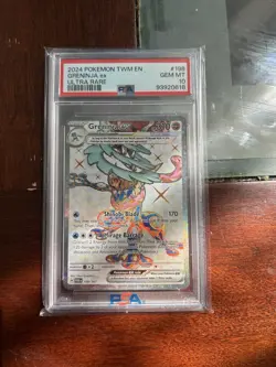 Pokemon TCG Greninja EX Twilight Masquerade Full Art 198/167 PSA 10! - Image 1
