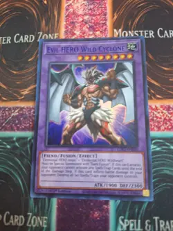 Yugioh Evil HERO Wild Cyclone LDS3-EN030 Blue Ultra Rare 1st Edition Near Mint - Image 1