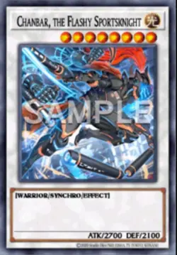 Yugioh Chanbar, the Flashy Sportsknight DOOD-EN083 1st Ed Super Rare NM Presale - Image 1