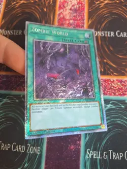 Yugioh Zombie World RA03-EN205 Platinum Secret Rare 1st Edition Near Mint - Image 2