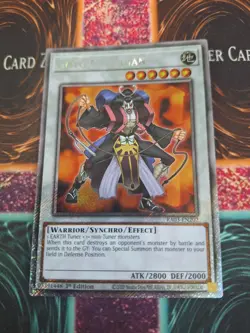 Yugioh Goyo Guardian RA03-EN202 Platinum Secret Rare 1st Edition Near Mint - Image 1
