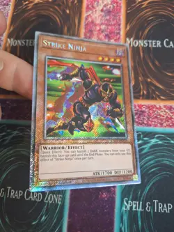 Yugioh Strike Ninja RA03-EN131 Platinum Secret Rare 1st Edition Near Mint - Image 2