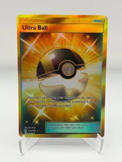 Pokemon Ultra Ball (Secret) 161/149 Sm Base Set Holo - Image 1