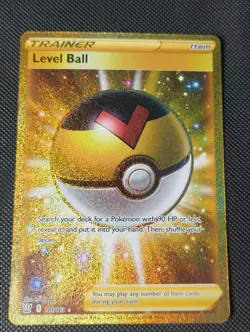 Pokemon - Level Ball - 181/163 - SWSH Battle Styles - Gold Secret Rare - Image 1