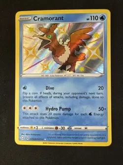 Cramorant SV030/SV122 Shining Fates: Shiny Vault Holo Pokemon - Image 1