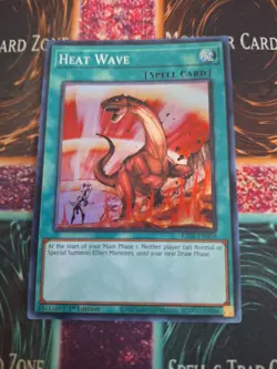 Yugioh Heat Wave RA03-EN058 Super Rare 1st Edition Near Mint - Image 1