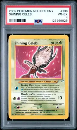2002 POKEMON NEO DESTINY #106 SHINING CELEBI PSA 4 - Image 1