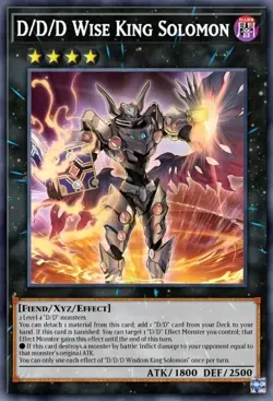 Yugioh D/D/D Wise King Solomon DOOD-EN043 1st Edition Super Rare NM Presale - Image 1