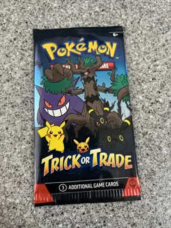 Single Pack Pokemon TCG Trick or Trade BOOster Pack 2024 Halloween - Image 1