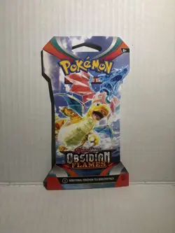 Pokemon TCG Scarlet & Violet Obsidian Flames Sleeved Booster Pack New Charizard - Image 1