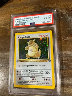 Pokemon 2000 P.M. Italian Jungle 1st Edition KANGASKHAN Holo #5 PSA 6 RARE - Image 1