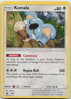Komala - SM41 Holo Promo Sun & Moon Promo Pokemon TCG MP - Image 1