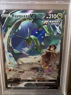 Pokemon 2021 Evolving Skies Rayquaza V 194/203 Alt Full Art PSA 10 - Image 3