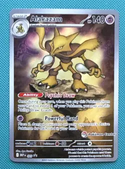 Alakazam - 009 (Pokemon Center Stamped Exclusive) 009 FRESHLY OPEN MINTH - Image 1
