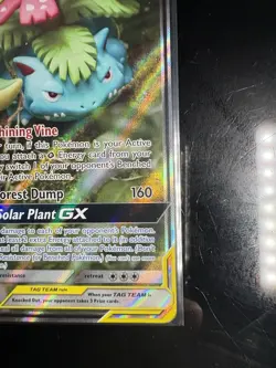 Pokemon TCG Venusaur & Snivy GX TAG TEAM Promo Holo SM229 270 HP English - Image 5