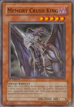 Yugioh! Memory Crush King - TSHD-EN029 - Common - 1st Edition Near Mint - Image 1