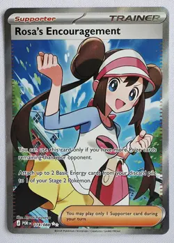 Pokemon TCG- Rosa's Encouragement 114/088 Ultra Rare Full Art- Perfect Order - Image 1