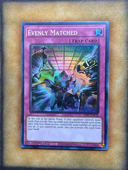 Yugioh Evenly Matched SDBT-EN038 Super Rare 1st Ed NM - Image 1