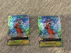 Bandai One Piece OP07 Monkey D. Luffy OP07-109 Foil Parallel Lot 2 - Image 1