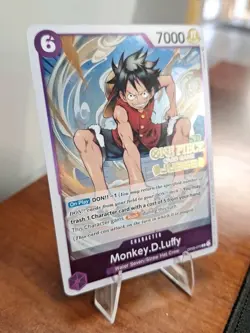One Piece Monkey D. Luffy Judge OP03-070 Gold Stamped Foil Promo English - Image 2