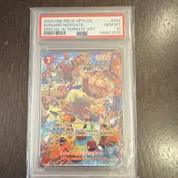 Bandai 2025 One Piece CCG OP10 Edward Newgate SP Alt Art Holo #002 EN PSA 10 - Image 1