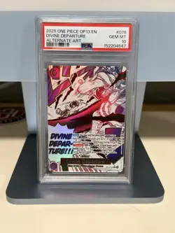 Bandai One Piece 2025 Divine Departure Alt Art Foil OP13-076 PSA 10 English - Image 1