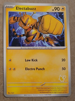 Electabuzz Card My First Battle Pokemon Pikachu Stamped - Image 1