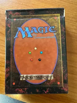 Magic MTG German Revised FBB Starter Deck Box EMPTY! No Cards! No. 2 - Image 1