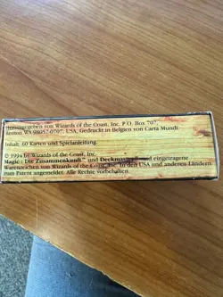 Magic MTG German Revised FBB Starter Deck Box EMPTY! No Cards! No. 2 - Image 2