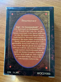 Magic MTG German Revised FBB Starter Deck Box EMPTY! No Cards! No. 2 - Image 3