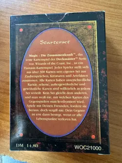 Magic MTG German Revised FBB Starter Deck Box EMPTY! No Cards! No. 3 - Image 3
