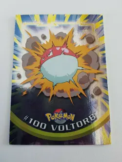 POKEMON / TOPPS TRADING CARD - TV ANIMATION EDITION - #100 VOLTORB - FOIL - Image 1