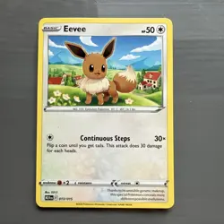 POKEMON TCG: EEVEE 013/015 MCDONALDS 2024 DRAGON DISCOVERY CARD NM - Image 1