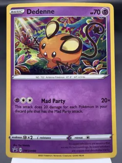 Dedenne SWSH080 - Holo Rare - Sword & Shield Promo Pokemon Card MINT - Image 1