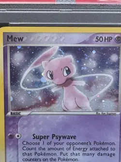 2006 POKEMON EX HOLON PHANTOMS #111 MEW-HOLO PSA 6 SWIRL! - Image 2