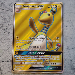 Pokemon TCG Team Up Ampharos GX 163/181 Ultra Rare Full Art Holo 240 HP 2019 - Image 1
