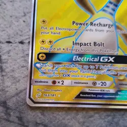 Pokemon TCG Team Up Ampharos GX 163/181 Ultra Rare Full Art Holo 240 HP 2019 - Image 4