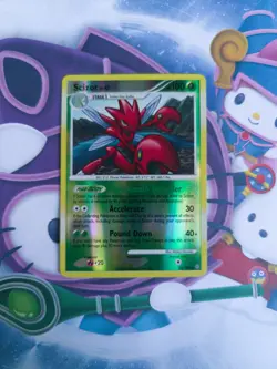 Pokemon TCG Scizor LV.47 Stormfront 25/100 Reverse Holo Rare English LP - Image 1