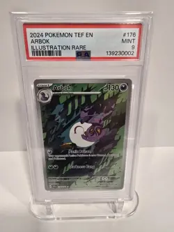PSA 9 2024 POKEMON TEF EN-TEMPORAL FORCES | ILLUSTRATION RARE ARBOK 176 - Image 1