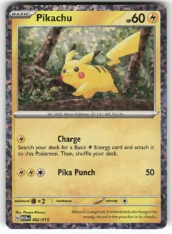 Pikachu 002/015 Holo Promo McDonald's Promos 2024 Pokemon Damaged - Image 1