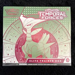 Pokemon TCG Scarlet & Violet Temporal Forces Elite Trainer Box Iron Leaves - Image 1