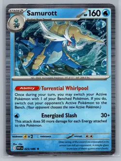 Samurott SV: White Flare #023/086 Rare,Holo Pokemon Card - Image 1
