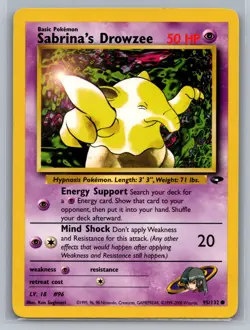 Sabrina's Drowzee Gym Challenge #095/132 Common Pokemon Card - Image 1